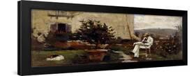 Luigi Tommasi in Garden, 1884-Silvestro Lega-Framed Giclee Print