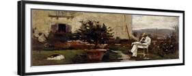 Luigi Tommasi in Garden, 1884-Silvestro Lega-Framed Giclee Print