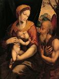 Madonna and Child with a Cross-Shaped Distaff, 1570S-Luis De morales-Stretched Canvas