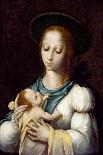 Madonna and Child with a Cross-Shaped Distaff, 1570S-Luis De morales-Giclee Print