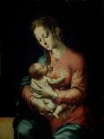 Mary Teaching Jesus to Write, 16th Century-Luis De Morales-Giclee Print