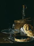 Still Life with Glass of Wine, Watermelon and Bread, 1770.-Luis Egidio Meléndez-Giclee Print