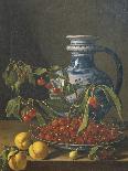 Still Life with Artichokes, Tomatoes in Landscape-Luis Egidio Melendez-Art Print