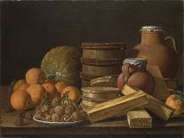 Still Life with Oranges and Walnuts, 1772-Luis Meléndez-Framed Stretched Canvas