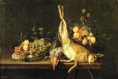 Still Life with Game and Fruit-Luis Menendez Or Melendez-Stretched Canvas