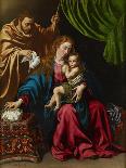 The Holy Family, 1613-Luis Tristan de Escamilla-Stretched Canvas