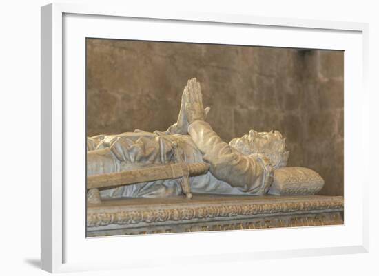 Luis Vaz de Camoes Tomb in Jeronimos Monastery, Lisbon, Portugal-Jim Engelbrecht-Framed Photographic Print