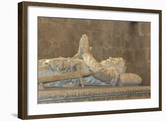 Luis Vaz de Camoes Tomb in Jeronimos Monastery, Lisbon, Portugal-Jim Engelbrecht-Framed Photographic Print