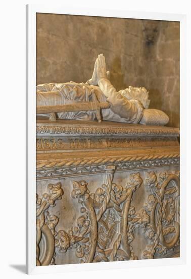 Luis Vaz de Camoes Tomb in Jeronimos Monastery, Lisbon, Portugal-Jim Engelbrecht-Framed Photographic Print