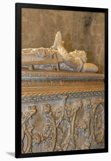 Luis Vaz de Camoes Tomb in Jeronimos Monastery, Lisbon, Portugal-Jim Engelbrecht-Framed Photographic Print