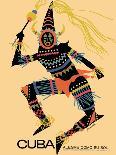 Cuba - Alegre Como Su Sol (Cheerful as Her Sun) - Native Folk Dancer-Luis Vega De Castro-Mounted Art Print