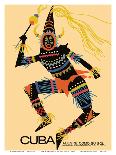 Cuba - Alegre Como Su Sol (Cheerful as Her Sun) - Native Folk Dancer-Luis Vega De Castro-Laminated Art Print