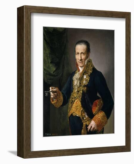 Luis Veldrof, Aposentador Mayor Y Conserje Del Real Palacio, Ca. 1820-Vicente López Portaña-Framed Giclee Print