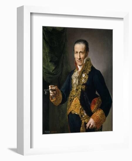 Luis Veldrof, Aposentador Mayor Y Conserje Del Real Palacio, Ca. 1820-Vicente López Portaña-Framed Giclee Print
