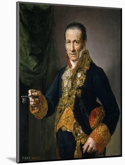 Luis Veldrof, Aposentador Mayor Y Conserje Del Real Palacio, Ca. 1820-Vicente López Portaña-Mounted Giclee Print