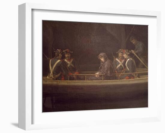 Luisa Sanfelice Being Transported from Palermo to Naples, September 2, 1800, to Be Beheaded, 1884-Gioacchino Toma-Framed Giclee Print