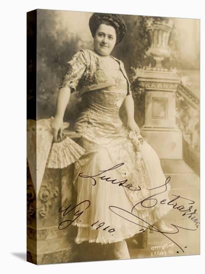 Luisa Tetrazzini Italian Opera Singer in 1909-E^f^ Foley-Stretched Canvas