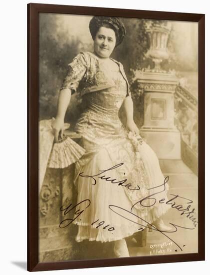 Luisa Tetrazzini Italian Opera Singer in 1909-E^f^ Foley-Framed Photographic Print