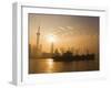 Lujiazui Finance and Trade Zone, and Huangpu River, Shanghai, China-Jochen Schlenker-Framed Photographic Print