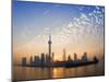 Lujiazui Finance and Trade Zone, with Oriental Pearl Tower, and Huangpu River, Shanghai, China-Jochen Schlenker-Mounted Photographic Print