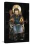 Luke Evangelist, Polychrome Wooden Statue, Tarragona Cathedral-null-Stretched Canvas