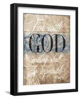 Luke God-Jace Grey-Framed Art Print