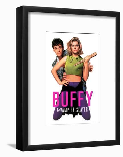 LUKE PERRY; KRISTY SWANSON. "BUFFY THE VAMPIRE SLAYER" [1992], directed by FRAN RUBEL KUZUL.-null-Framed Photographic Print