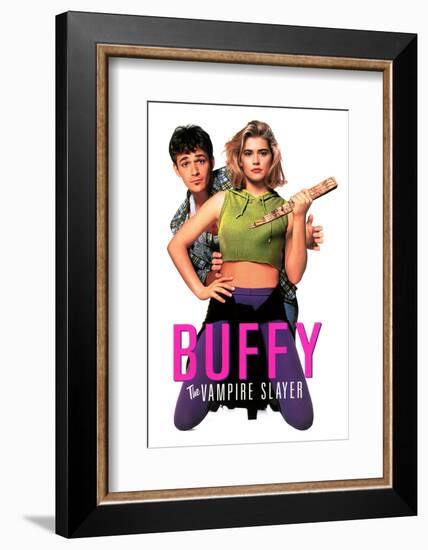 LUKE PERRY; KRISTY SWANSON. "BUFFY THE VAMPIRE SLAYER" [1992], directed by FRAN RUBEL KUZUL.-null-Framed Photographic Print