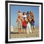 LUKE PERRY; TORI SPELLING; JASON PRIESTLEY; IAN ZIERING; JENNIE GARTH; BRIAN AUSTIN GREEN. "Beve...-null-Framed Photographic Print