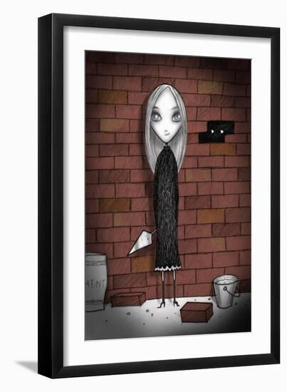 Lulu with bricks-Harry Briggs-Framed Giclee Print