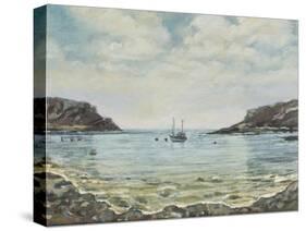 Lulworth Cove,1997-Margaret Hartnett-Stretched Canvas