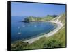 Lulworth Cove, Dorset, England-Nigel Francis-Framed Stretched Canvas