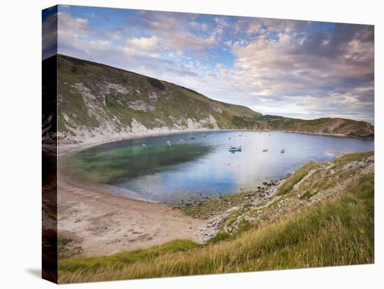 Lulworth Cove, Perfect Horseshoe-Shaped Bay, UNESCO World Heritage Site, Dorset, England-Neale Clarke-Stretched Canvas