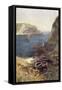Lulworth Cove-Ernest W Haslehust-Framed Stretched Canvas