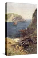 Lulworth Cove-Ernest W Haslehust-Stretched Canvas