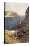 Lulworth Cove-Ernest W Haslehust-Stretched Canvas