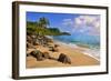 Lumahai Beach near Hanalei, Island of Kauai, Hawaii, USA-null-Framed Art Print