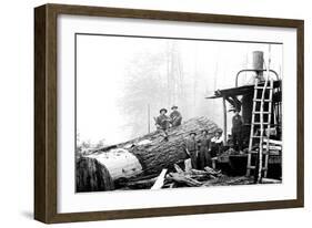 Lumber Break-Clark Kinsey-Framed Art Print