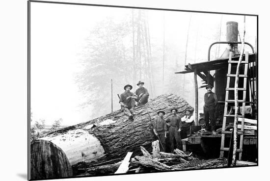 Lumber Break-Clark Kinsey-Mounted Art Print