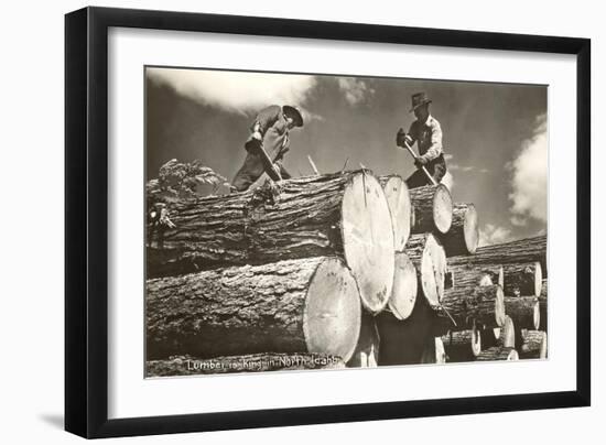 Lumber is King, North Idaho-null-Framed Art Print