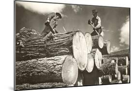 Lumber is King, North Idaho-null-Mounted Art Print