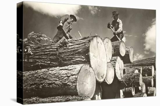 Lumber is King, North Idaho-null-Stretched Canvas