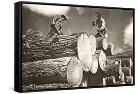 Lumber is King, North Idaho-null-Framed Stretched Canvas