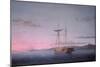 Lumber Schooners at Evening on Penobscot Bay, 1863 (Oil on Canvas)-Fitz Henry Lane-Mounted Giclee Print