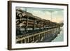 Lumber Train in Northwest-null-Framed Art Print