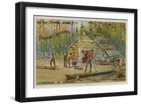 Lumbering in Canada-null-Framed Giclee Print