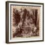 Lumberjacks About to Fell a Giant Redwood with a Drag Saw, Sacramento, California, 1893-null-Framed Giclee Print