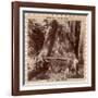 Lumberjacks About to Fell a Giant Redwood with a Drag Saw, Sacramento, California, 1893-null-Framed Giclee Print