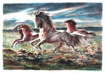 Mustang-Lumen Martin Winter-Framed Collectable Print