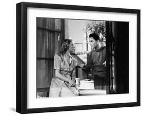 Lumiere d'ete de Jean Gremillon avec Madeleine Robinson et Pierre Brasseur 1943-null-Framed Photo